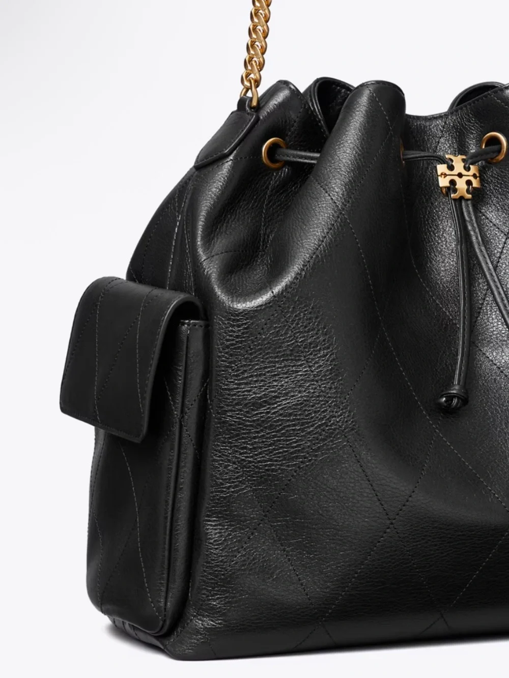 Tory Burch Charlie Drawstring Shoulder Bag - Large